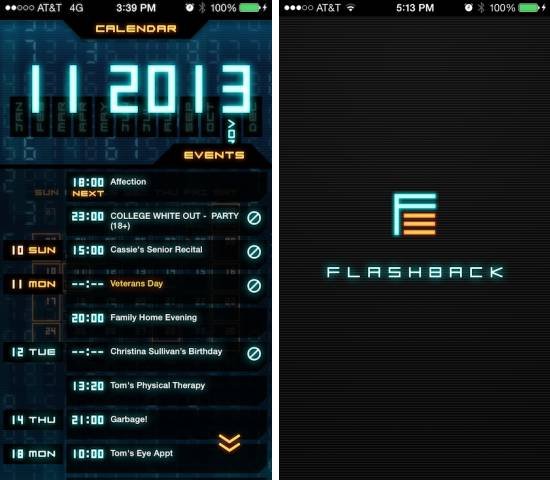 極具未來<span  style='background-color:Yellow;'>科技</span>感界面的日歷應(yīng)用Flashback